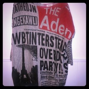 Over sized punky graphic size M sweater